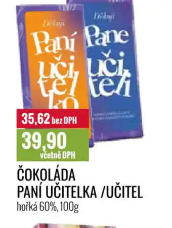 Ratio ČOKOLÁDA PANÍ UČITELKA/UČITEL nabídka