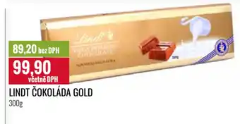 Ratio LINDT ČOKOLÁDA GOLD nabídka