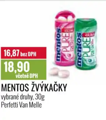 Ratio MENTOS ŽVÝKAČKY nabídka