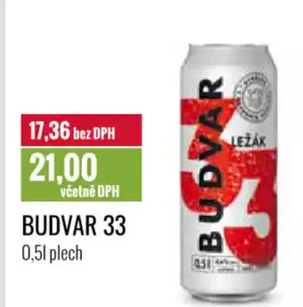 Ratio BUDVAR 33 0,5L nabídka