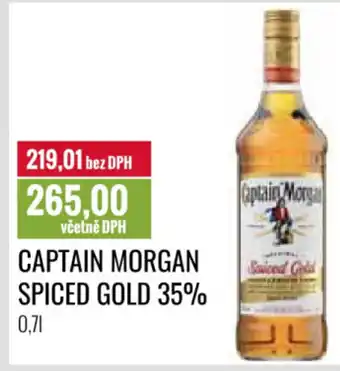 Ratio CAPTAIN MORGAN SPICED GOLD 35% 0.7L nabídka