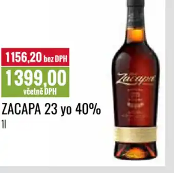 Ratio ZACAPA 23 yo 40% 1L nabídka