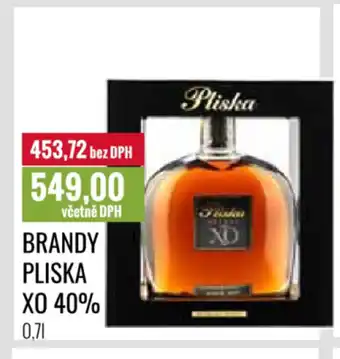 Ratio BRANDY PLISKA XO 40% nabídka
