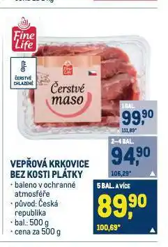 Makro Vepřová krkovice bez kosti nabídka