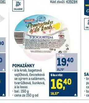 Makro Pomazánka vajíčková nabídka