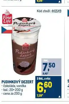 Makro Pudinkový dezert nabídka