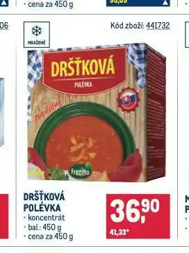 Makro Dršťková polévka nabídka