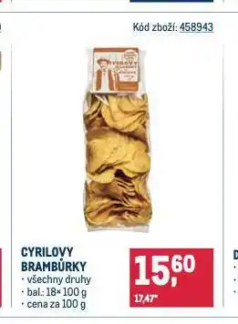 Makro Cyrilovy brambůrky nabídka