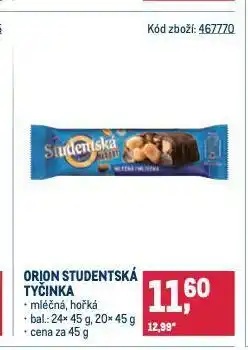Makro Orion studentská tyčinka nabídka