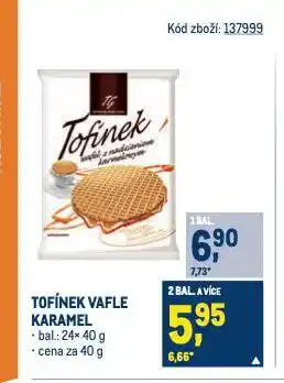 Makro Tofínek vafle karamel nabídka