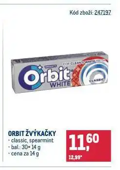 Makro Orbit žvýkačky nabídka
