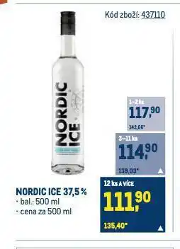 Makro Nordic ice vodka nabídka