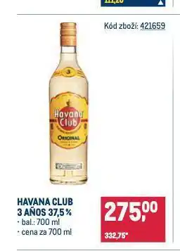 Makro Havana club 3 aňos nabídka