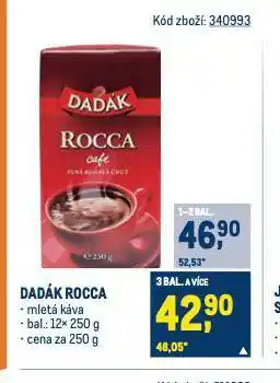 Makro Káva dadák rocca nabídka