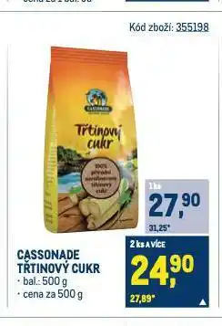 Makro Cassonade třtinový cukr nabídka