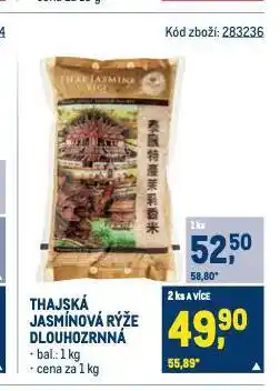 Makro Thajská jasmínová rýže nabídka