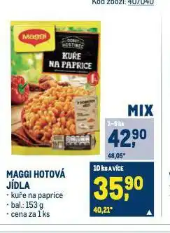 Makro Maggi hotová jídla nabídka
