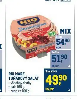 Makro Rio mare tuňákový salát nabídka