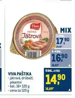 Makro Viva paštika nabídka