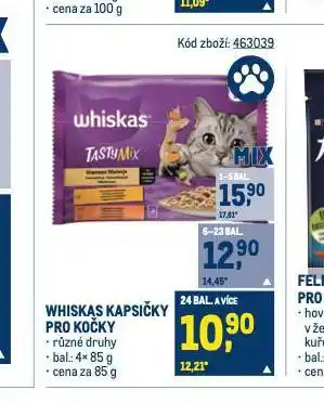 Makro Whiskas kapsičky pro kočky nabídka