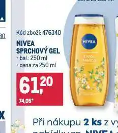 Makro Nivea sprchový gel nabídka