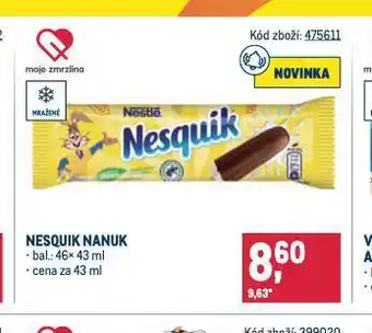 Makro Nesquik nanuk nabídka