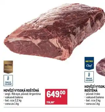 Makro HOVĚZÍ VYSOKÁ ROŠTĚNÁ nabídka