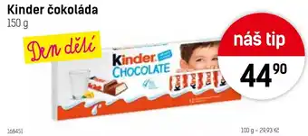 Konzum Kinder čokoláda nabídka