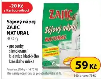 Dr. Max Sójový nápoj ZAJÍC NATURAL nabídka