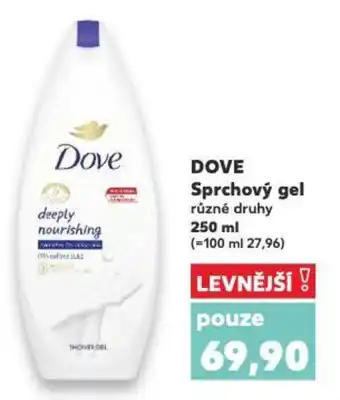 Kaufland DOVE Sprchový gel nabídka