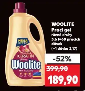 Kaufland WOOLITE Prací gel nabídka