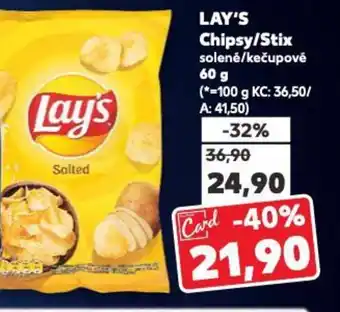 Kaufland LAY'S Chipsy/Stix nabídka