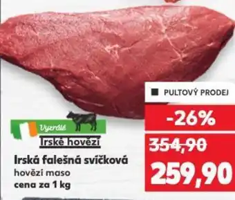 Kaufland Irská falešná svíčková nabídka