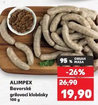 Kaufland ALIMPEX Bavorské grilovací klobásky nabídka