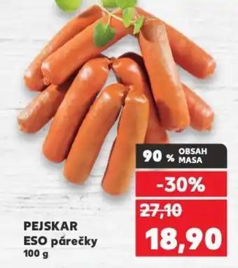 Kaufland PEJSKAR ESO párečky nabídka