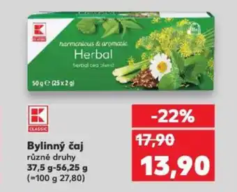 Kaufland Bylinný čaj nabídka