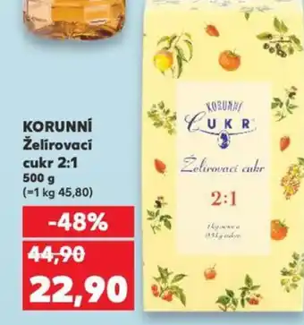 Kaufland KORUNNÍ Želírovací cukr 2:1 500 g nabídka