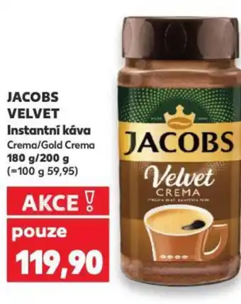 Kaufland JACOBS VELVET Instantní káva nabídka