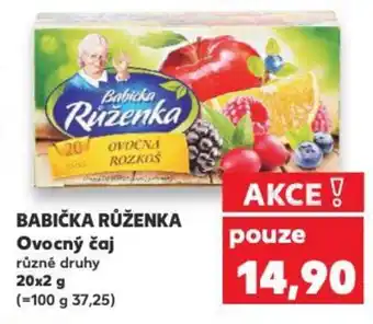 Kaufland BABIČKA RŮŽENKA Ovocný čaj nabídka