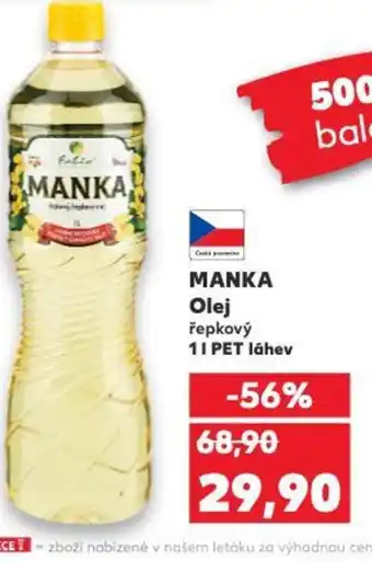 Kaufland MANKA Olej 1L nabídka