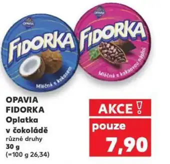 Kaufland OPAVIA FIDORKA Oplatka v čokoládě nabídka
