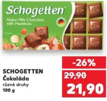 Kaufland SCHOGETTEN Čokoláda nabídka