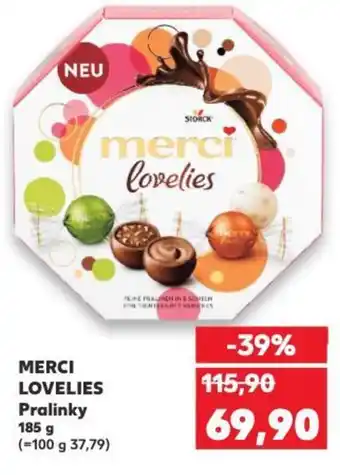 Kaufland MERCI LOVELIES Pralinky nabídka