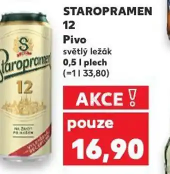 Kaufland STAROPRAMEN 12 Pivo 0.5L nabídka