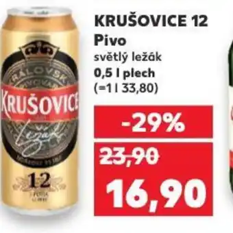 Kaufland KRUŠOVICE 12 Pivo 0.5L nabídka