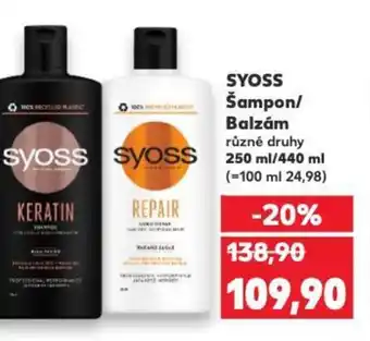 Kaufland SYOSS Šampon/ Balzám nabídka