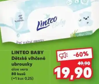Kaufland LINTEO BABY Dětské vlhčené ubrousky nabídka