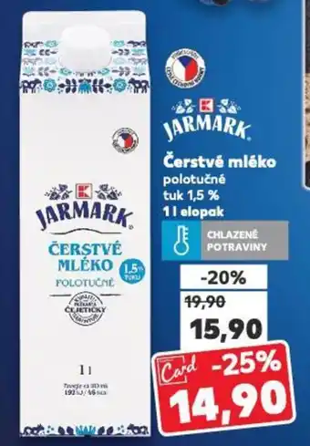 Kaufland Čerstvé mléko nabídka