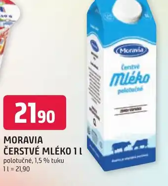 Trefa MORAVIA ČERSTVÉ MLÉKO 1L nabídka