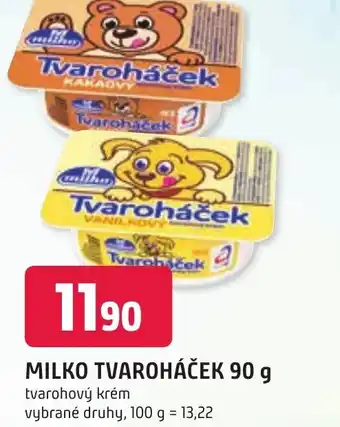 Trefa MILKO TVAROHÁČEK 90 g nabídka